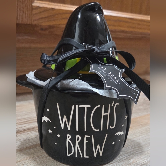 Rae Dunn Other - Rae Dunn Black Witch's Brew Baking Dish With Lid